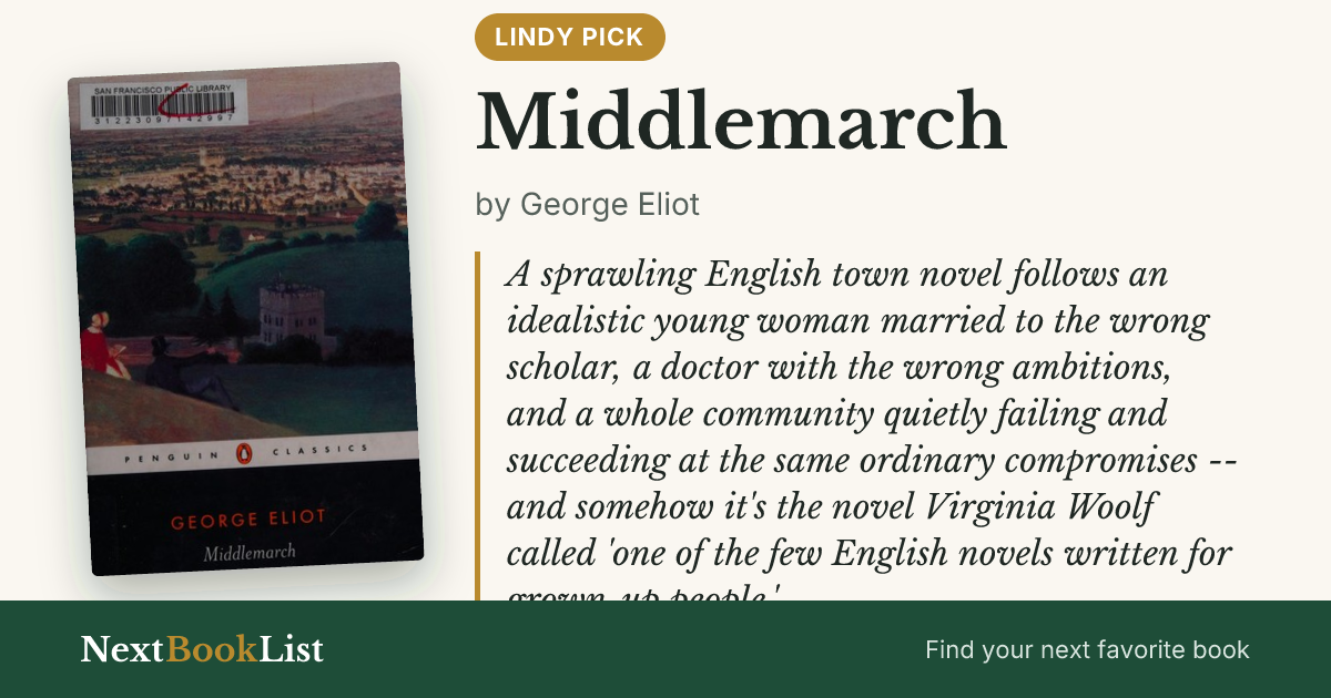 Middlemarch by George Eliot: book review and summary