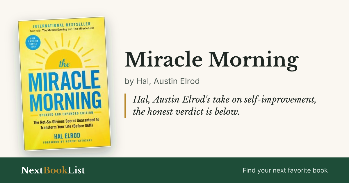 Miracle Morning by Hal, Austin Elrod: book review and summary