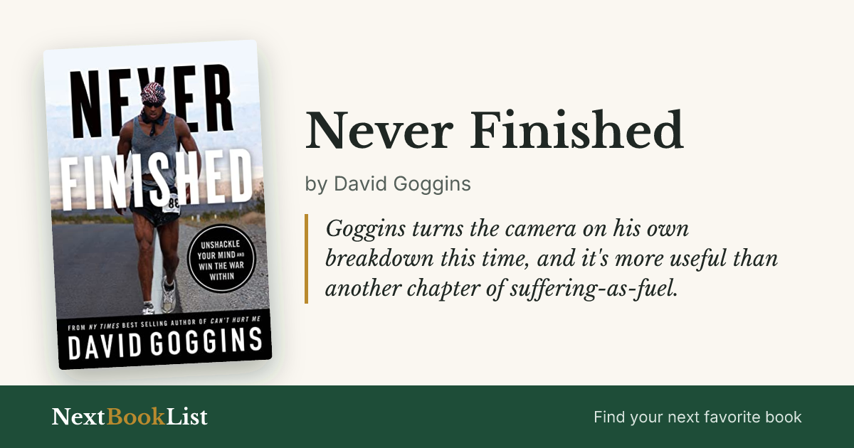 Never Finished by David Goggins: book review and summary