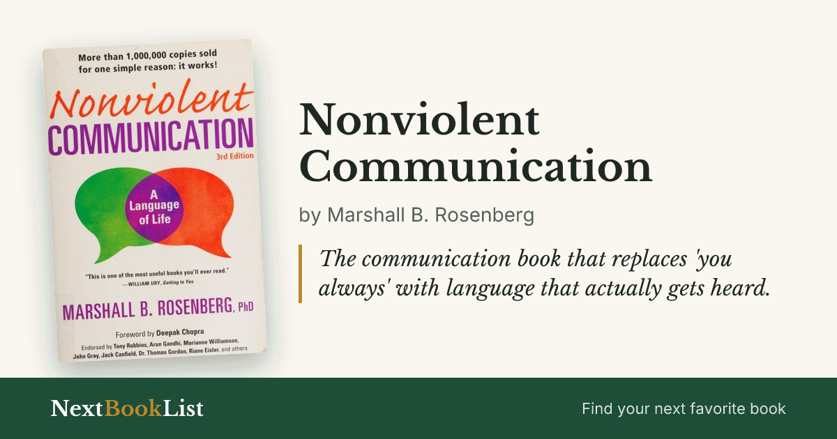 Nonviolent Communication by Marshall B. Rosenberg: book review and summary
