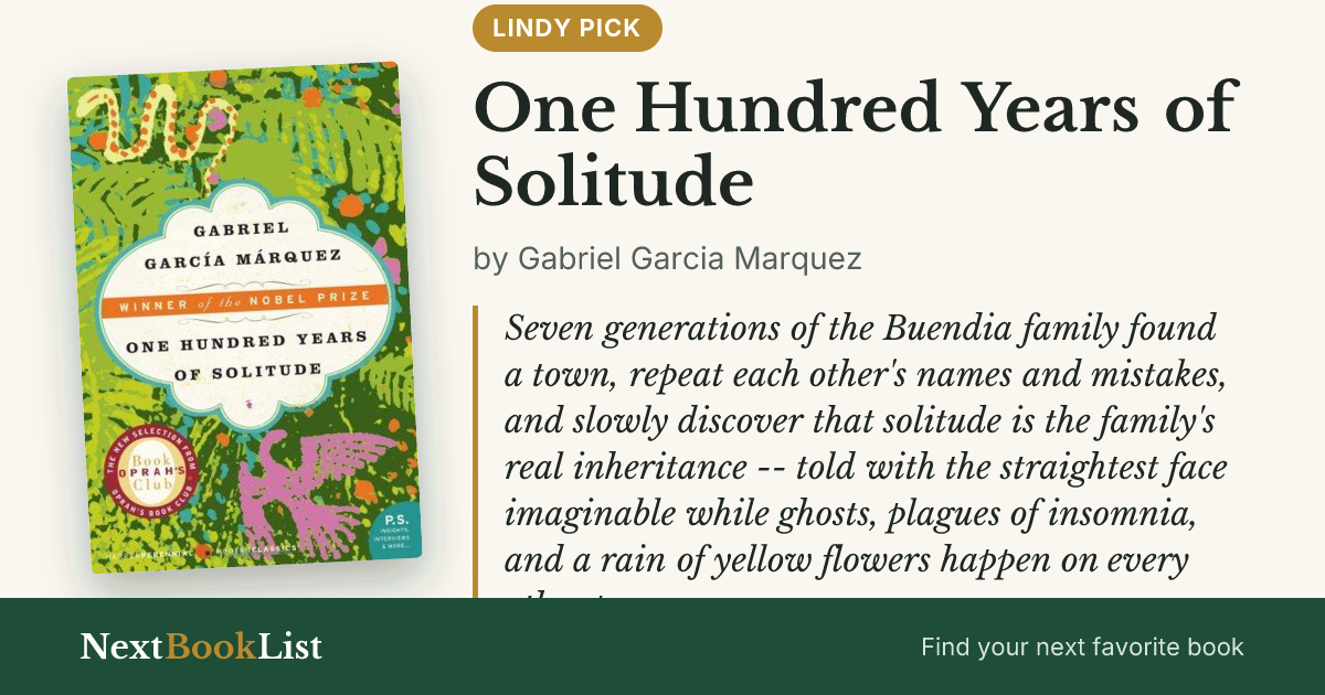 One Hundred Years of Solitude by Gabriel Garcia Marquez: book review and summary