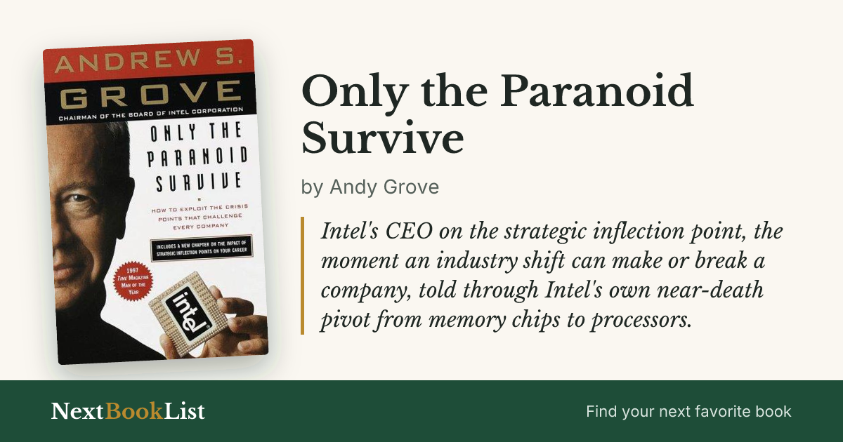 Only the Paranoid Survive by Andy Grove: book review and summary