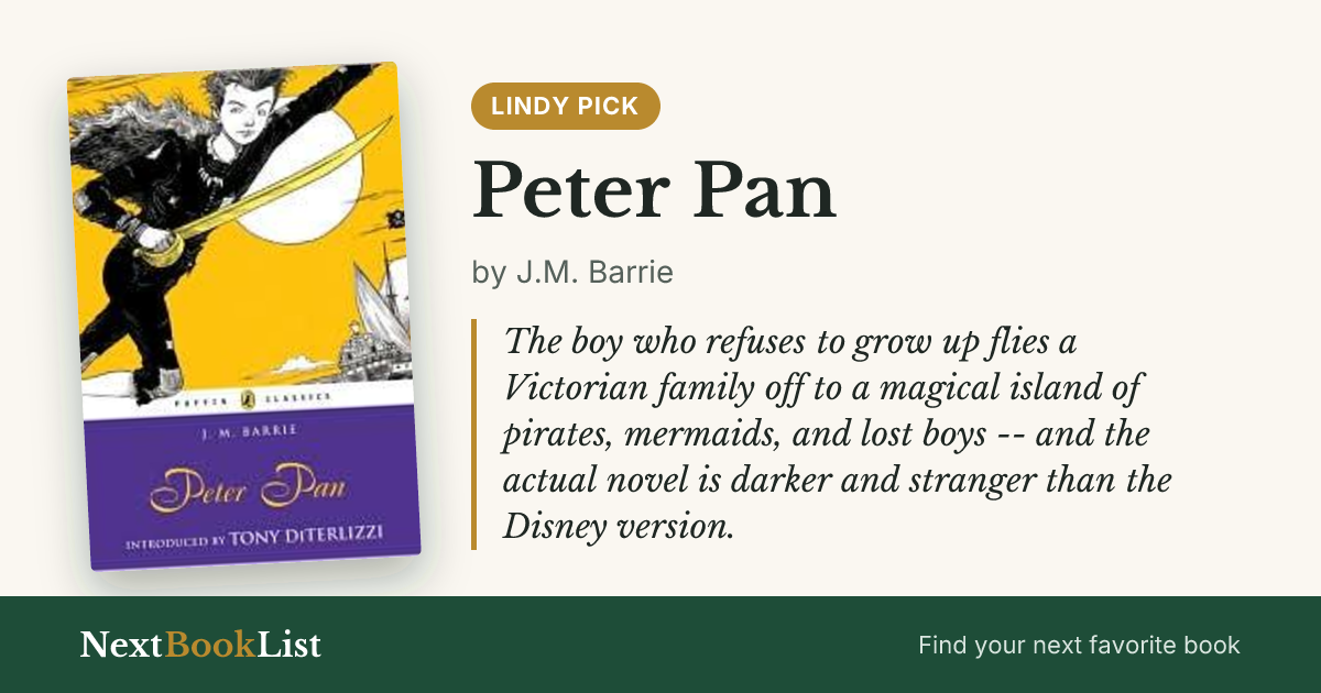 Peter Pan by J.M. Barrie: book review and summary