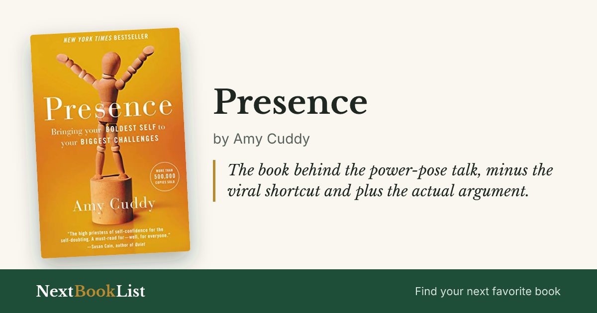 Presence by Amy Cuddy: book review and summary