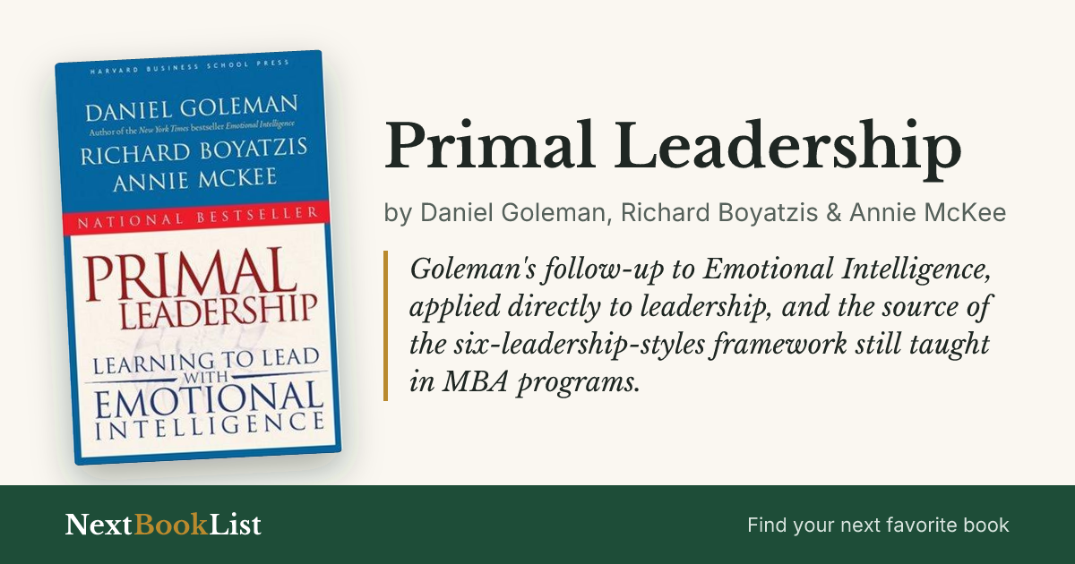 Primal Leadership by Daniel Goleman, Richard Boyatzis & Annie McKee: book review and summary