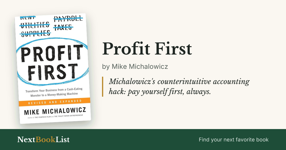 Profit First by Mike Michalowicz: book review and summary