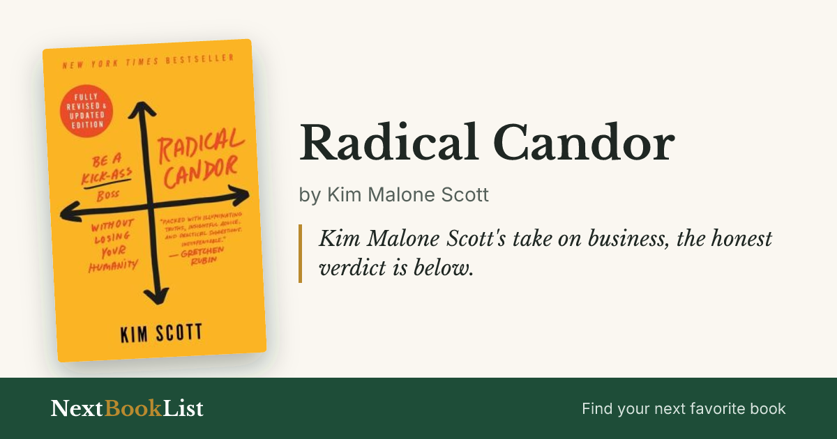 Radical Candor by Kim Malone Scott: book review and summary