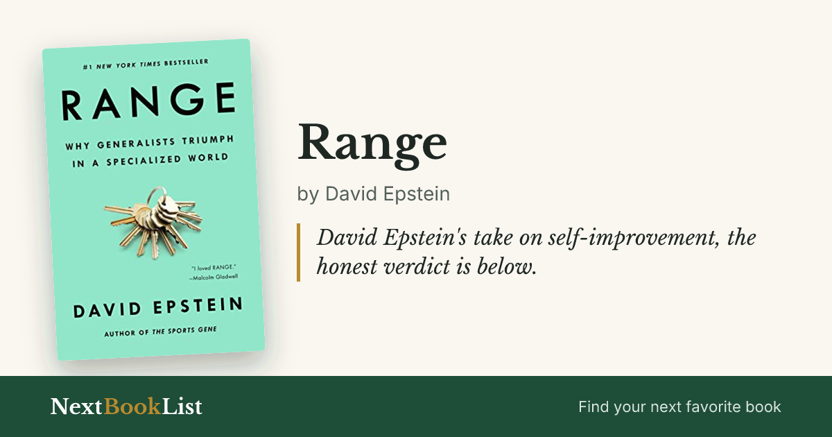Range by David Epstein: book review and summary