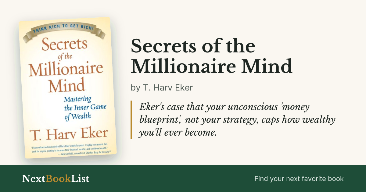 Secrets of the Millionaire Mind by T. Harv Eker: book review and summary