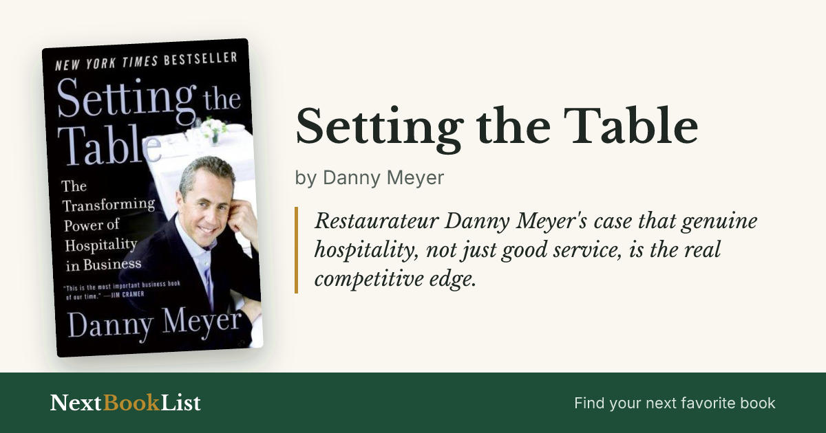Setting the Table by Danny Meyer: book review and summary