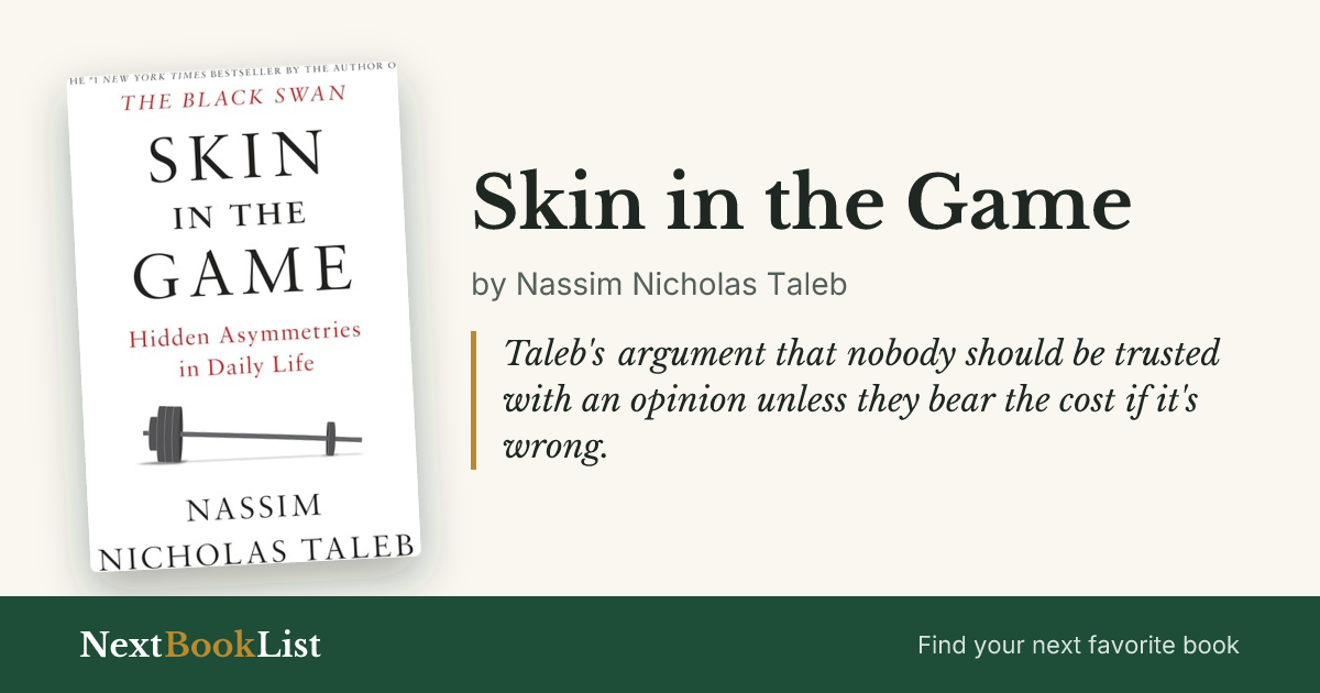 Skin in the Game by Nassim Nicholas Taleb: book review and summary