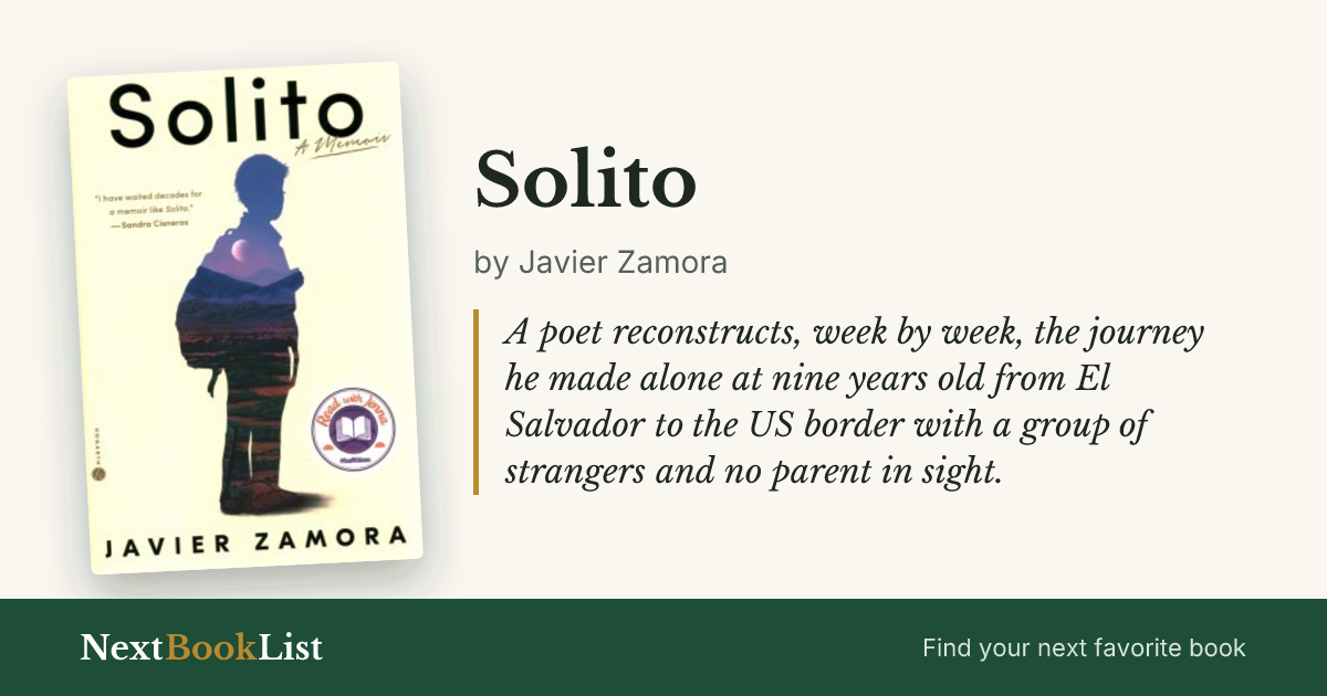 Solito by Javier Zamora: book review and summary