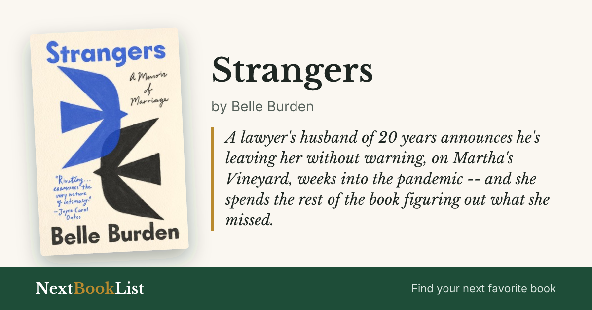Strangers by Belle Burden: book review and summary