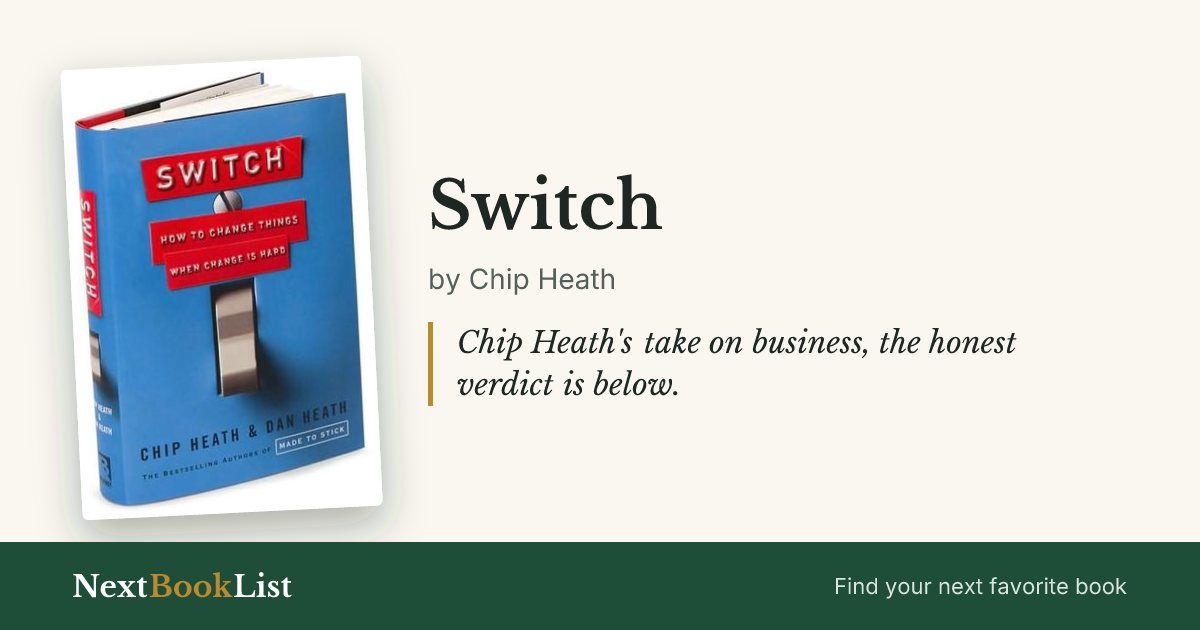 Switch by Chip Heath: book review and summary