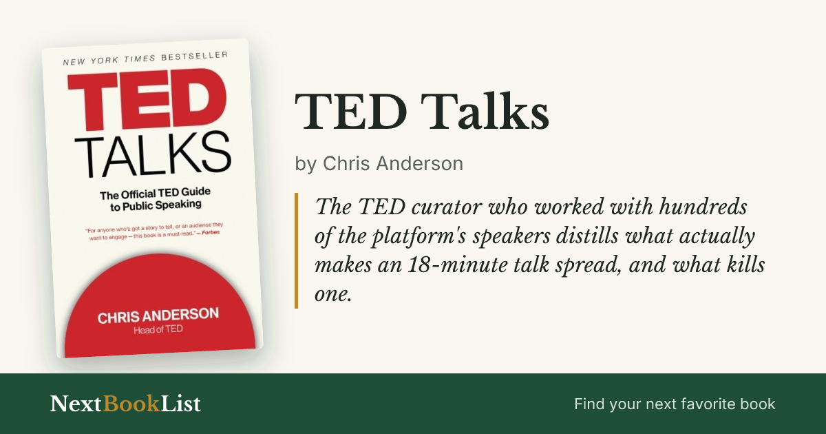 TED Talks by Chris Anderson: book review and summary