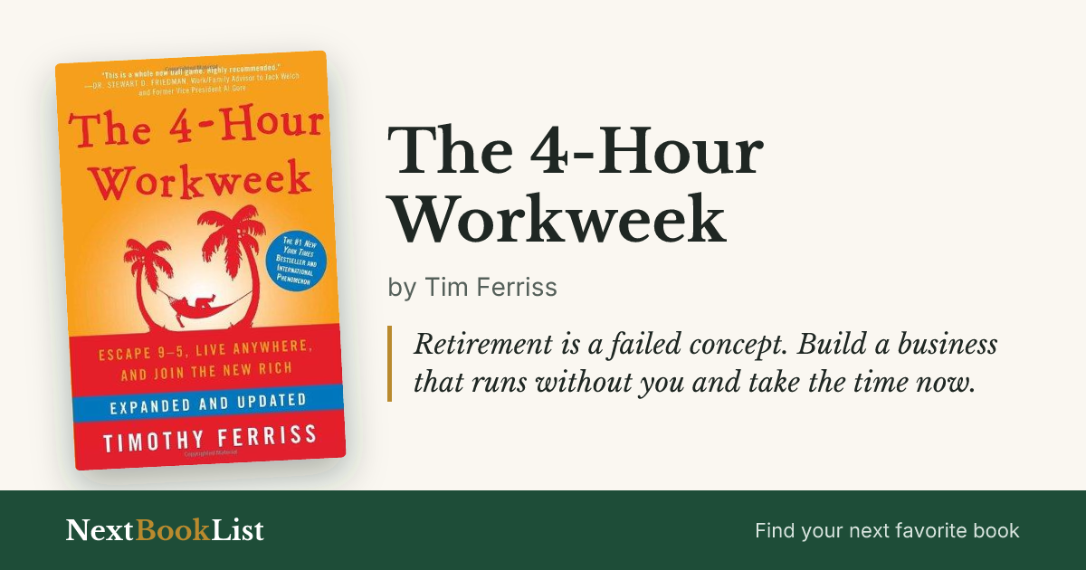 The 4-Hour Workweek by Tim Ferriss: book review and summary