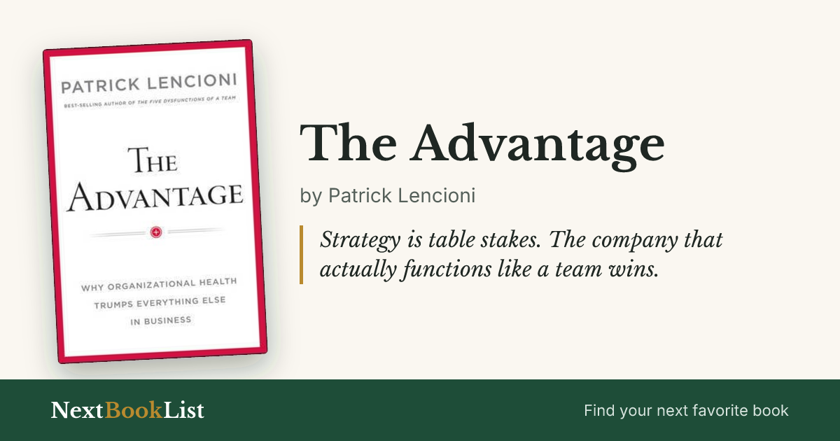 The Advantage by Patrick Lencioni: book review and summary
