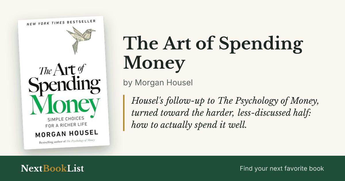 The Art of Spending Money by Morgan Housel: book review and summary