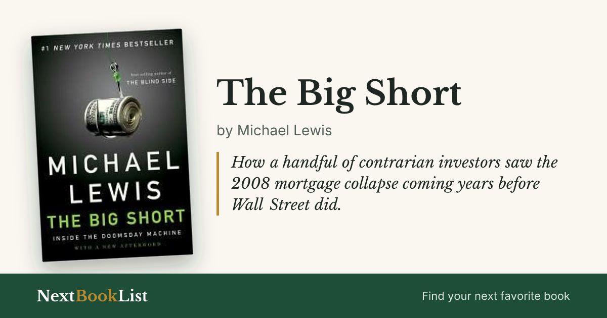 The Big Short by Michael Lewis: book review and summary