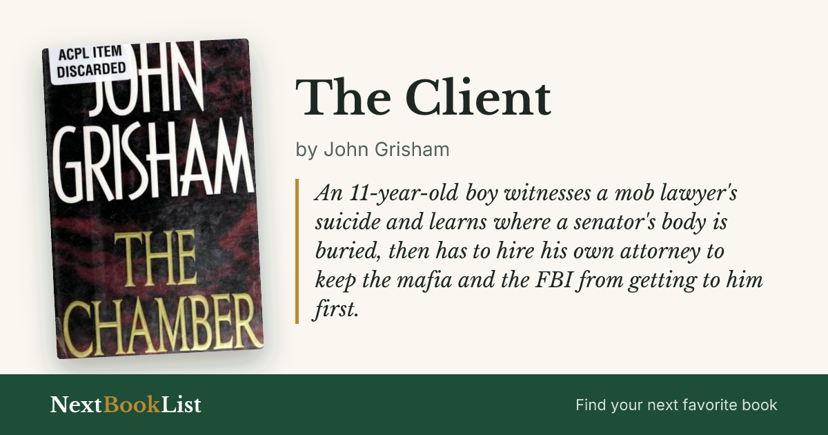 The Client by John Grisham: book review and summary