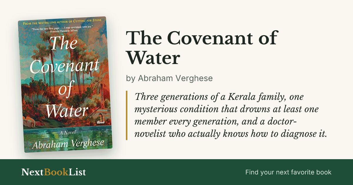 The Covenant of Water by Abraham Verghese: book review and summary