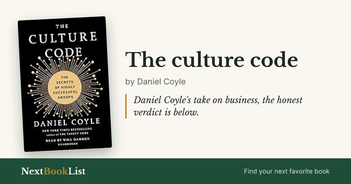 The culture code by Daniel Coyle: book review and summary