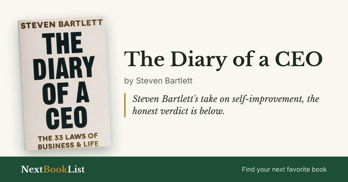 The Diary of a CEO by Steven Bartlett: book review and summary