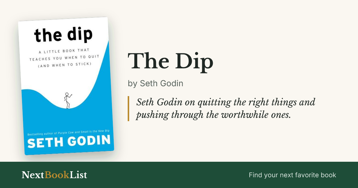 The Dip by Seth Godin: book review and summary