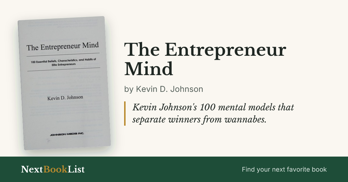 The Entrepreneur Mind by Kevin D. Johnson: book review and summary