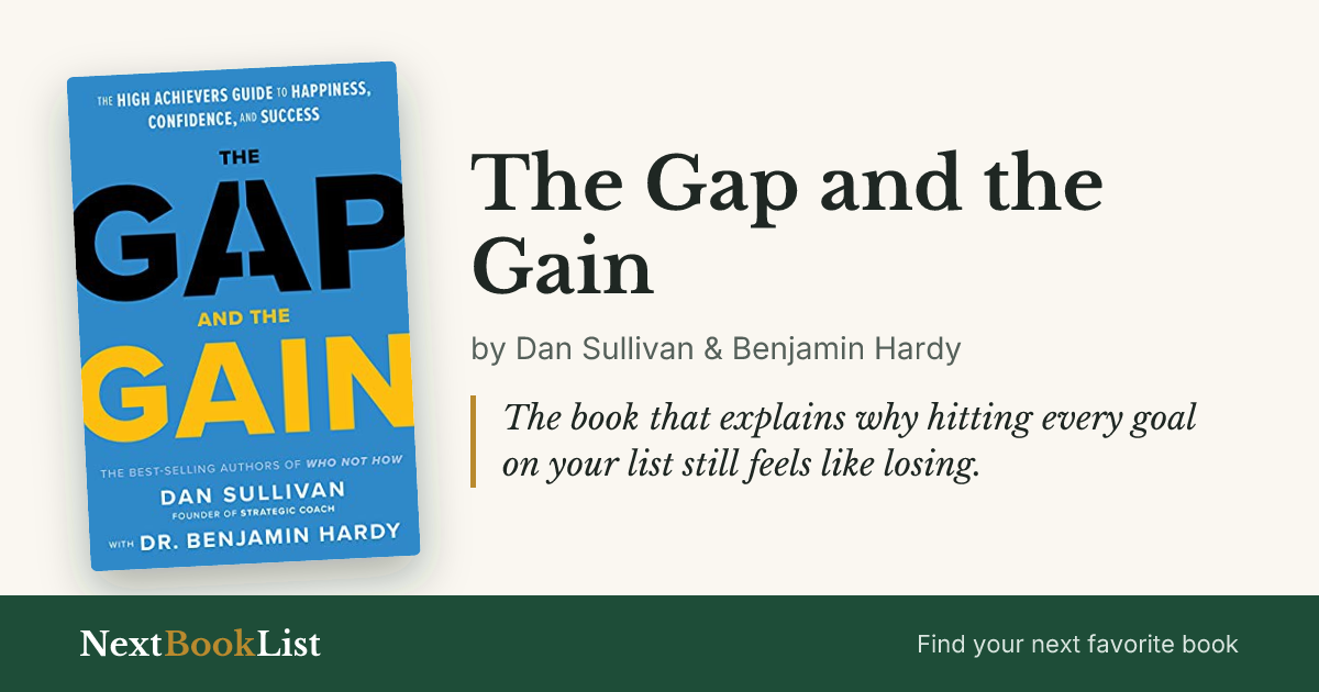 The Gap and the Gain by Dan Sullivan & Benjamin Hardy: book review and summary