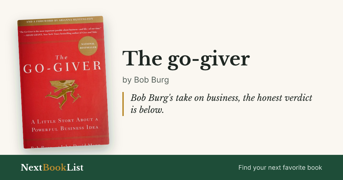 The go-giver by Bob Burg: book review and summary