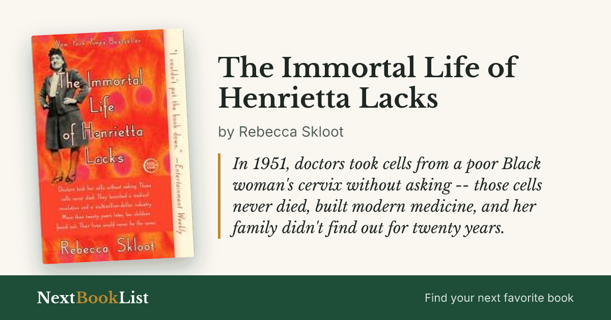 The Immortal Life of Henrietta Lacks by Rebecca Skloot: book review and summary