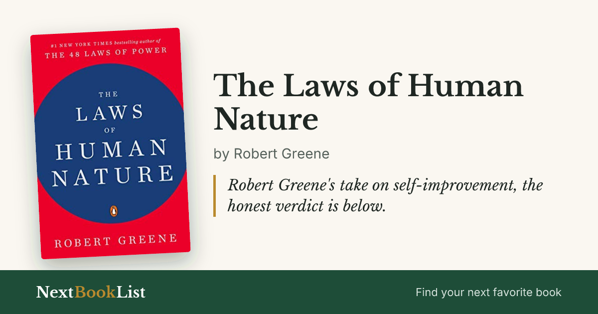 The Laws of Human Nature by Robert Greene: book review and summary
