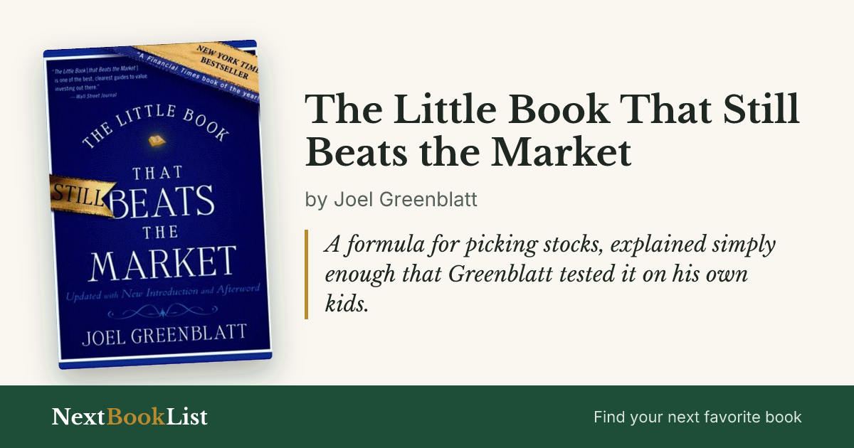 The Little Book That Still Beats the Market by Joel Greenblatt: book review and summary