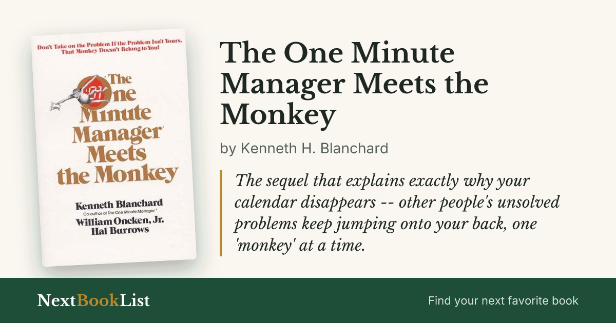 The One Minute Manager Meets the Monkey by Kenneth H. Blanchard: book review and summary