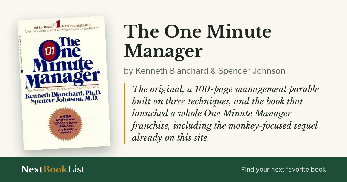 The One Minute Manager by Kenneth Blanchard & Spencer Johnson: book review and summary