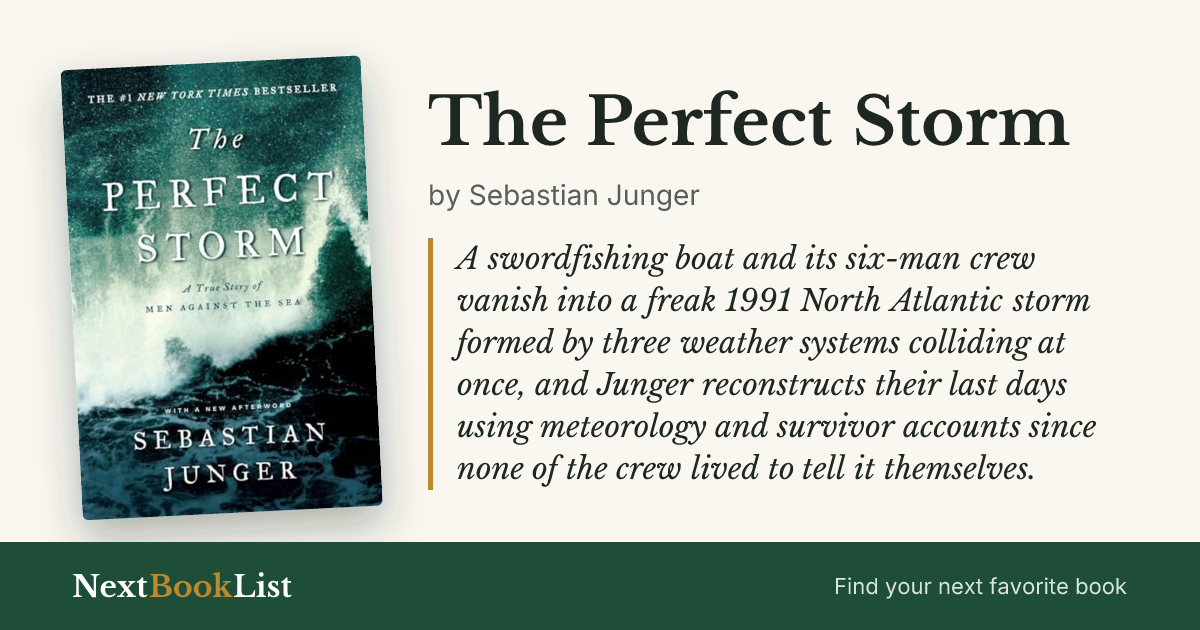 The Perfect Storm by Sebastian Junger: book review and summary