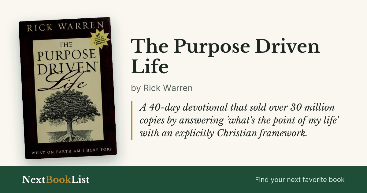 The Purpose Driven Life by Rick Warren: book review and summary