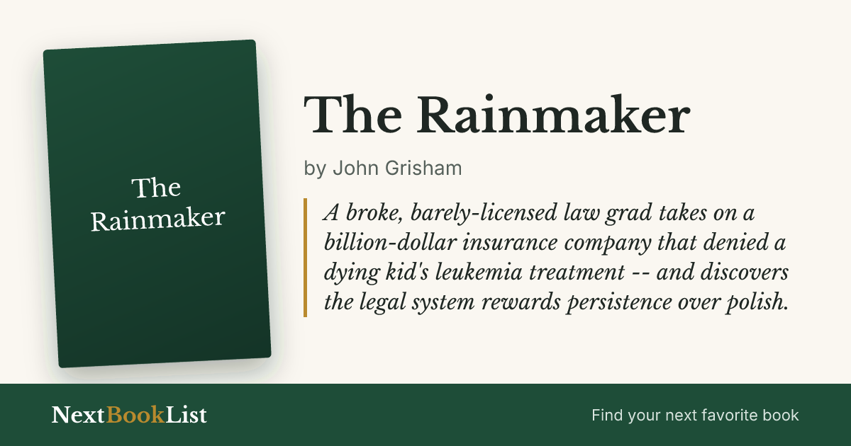 The Rainmaker by John Grisham: book review and summary