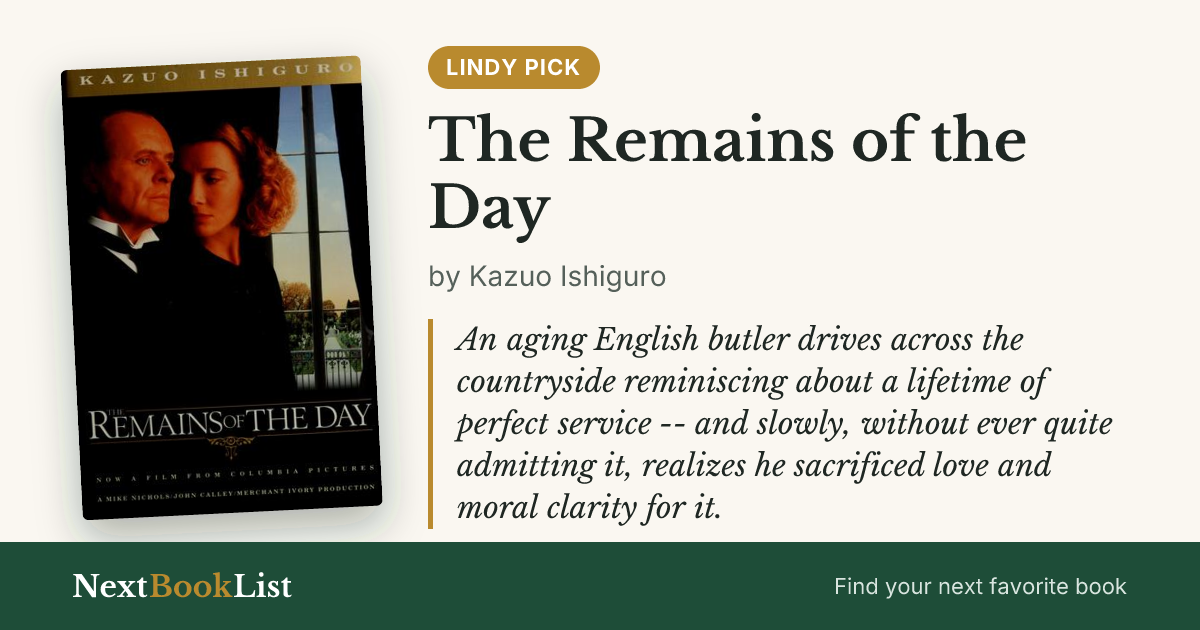 The Remains of the Day by Kazuo Ishiguro: book review and summary
