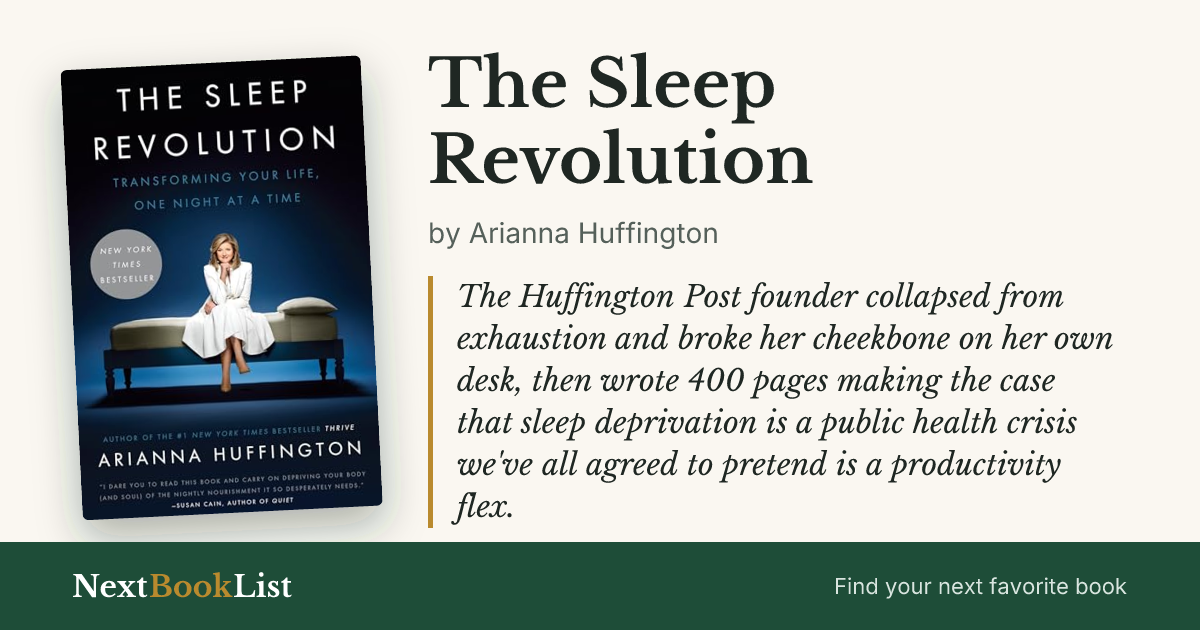 The Sleep Revolution by Arianna Huffington: book review and summary