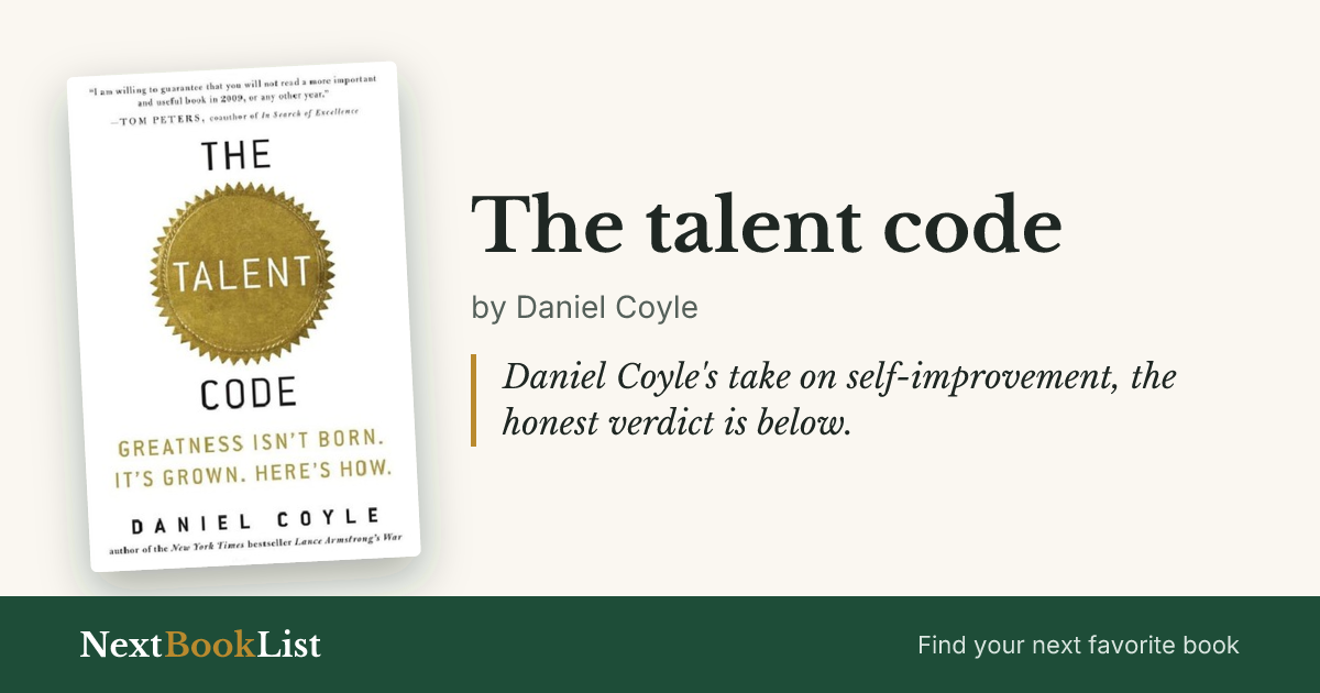The talent code by Daniel Coyle: book review and summary