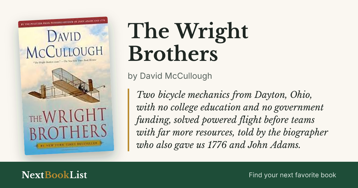 The Wright Brothers by David McCullough: book review and summary