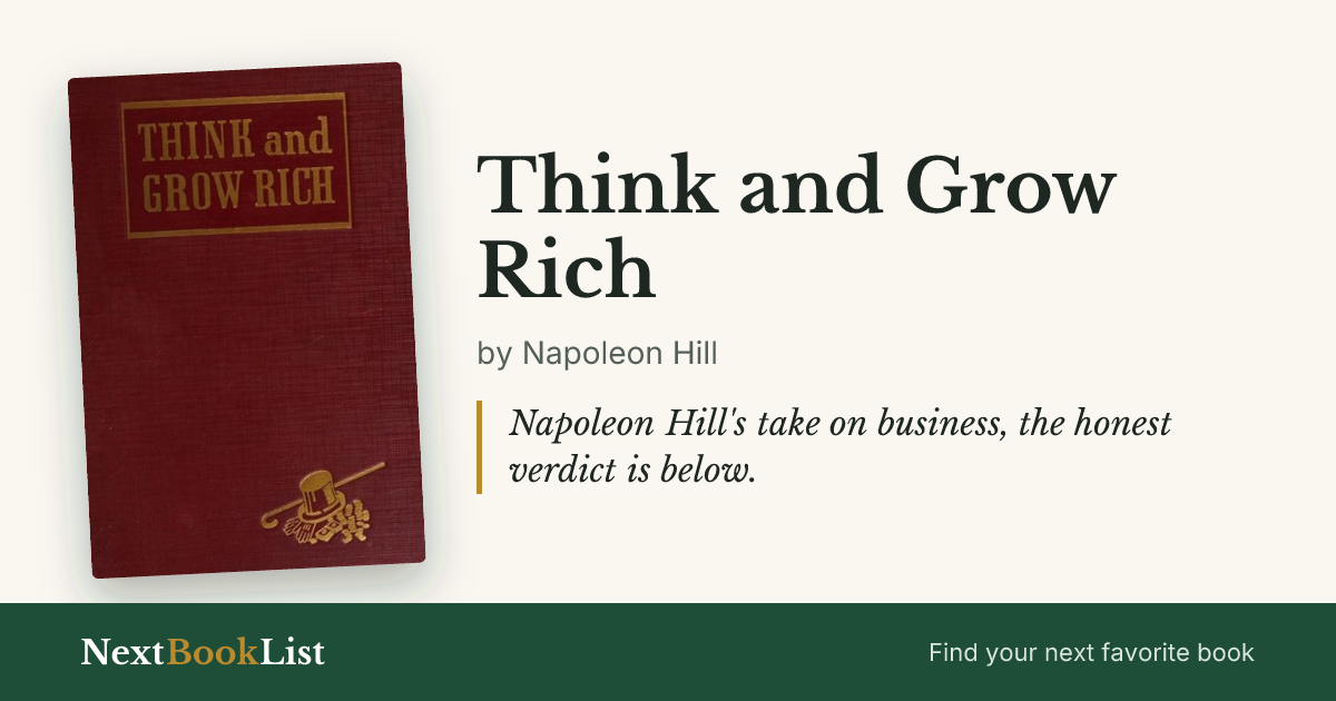 Think and Grow Rich by Napoleon Hill: book review and summary
