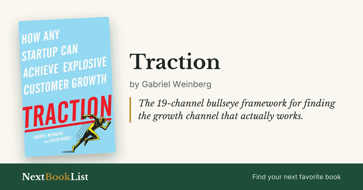 Traction by Gabriel Weinberg: book review and summary