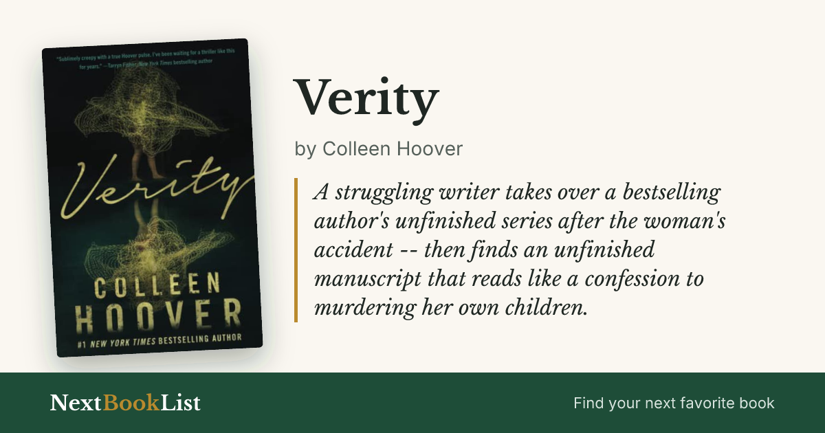 Verity by Colleen Hoover: book review and summary