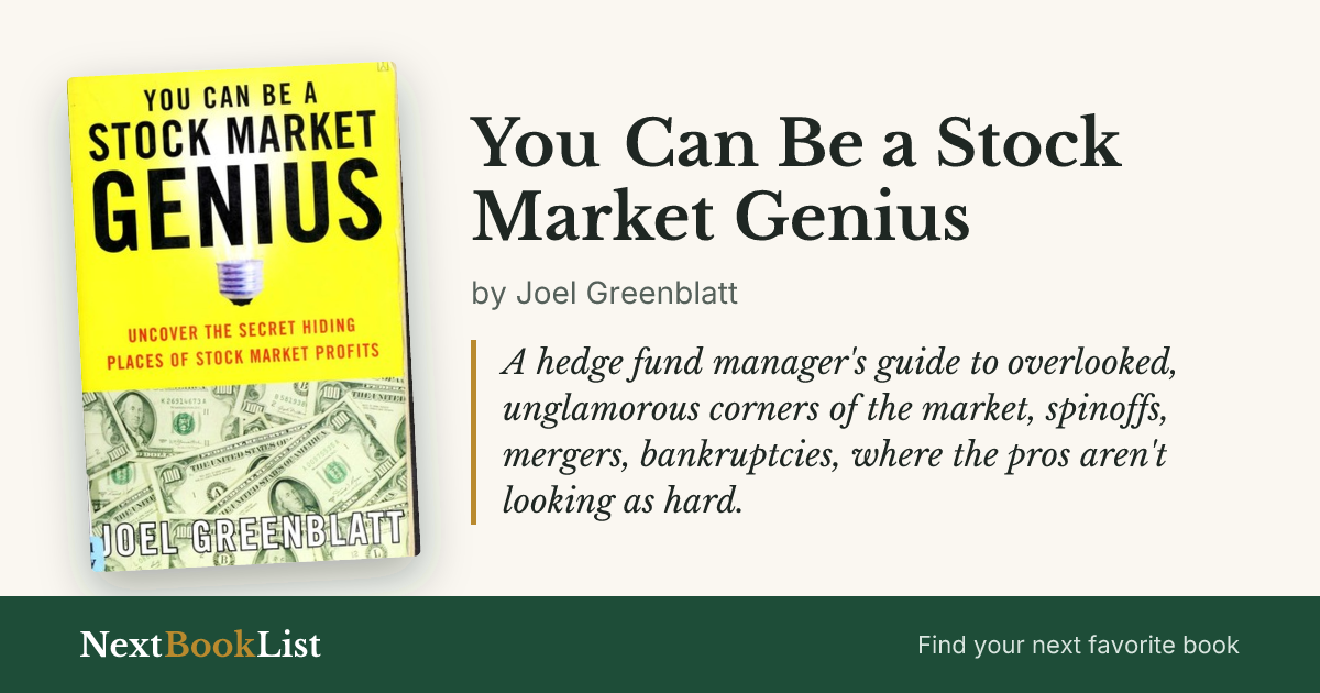 You Can Be a Stock Market Genius by Joel Greenblatt: book review and summary