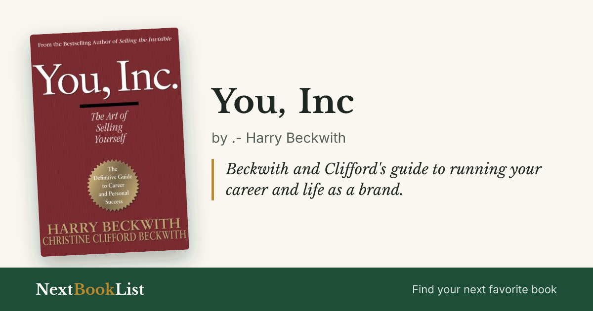 You, Inc by .- Harry Beckwith: book review and summary