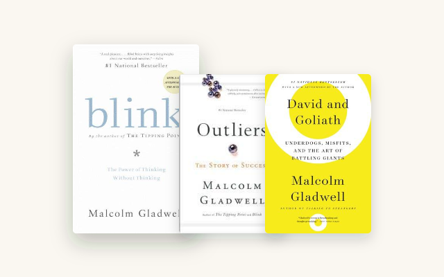 Malcolm Gladwell Books in Order: 5 Ranked by Idea, Not Publication Date cover stack
