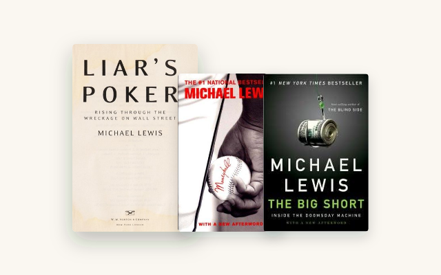 Michael Lewis Books in Order: 6 Ranked by What They're About cover stack